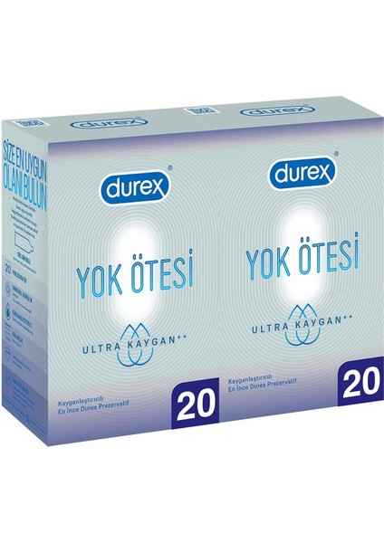 Yok Ötesi Ultra Kaygan Prezervatif, 40’lı Ekonomik Avantaj Paket
