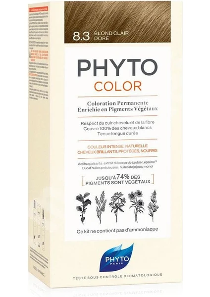 Phytocolor Bitkisel Saç Boyası 7.3 - Kumral Dore Yeni Formül