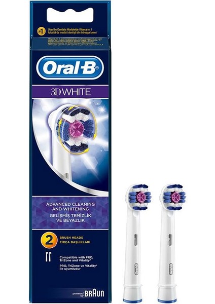 White Diş Fırçası Yedek Başlığı 2 Adet