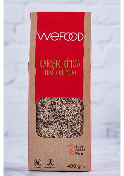 Karışık Kinoa Glütensiz Vegan Katkısız 400 gr