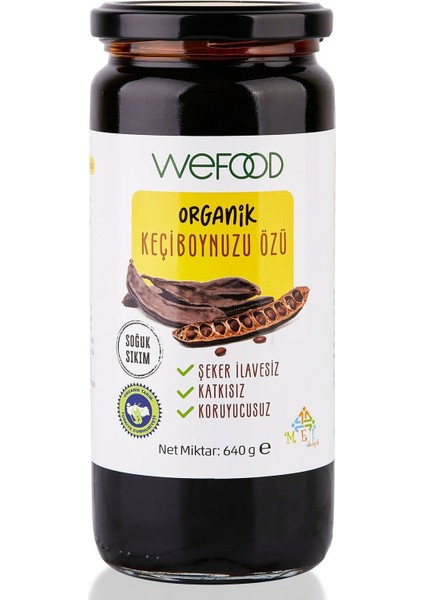 Organik Glütensiz Vegan Katkısız Keçiboynuzu Özü 640 gr (Soğuk Sıkım)