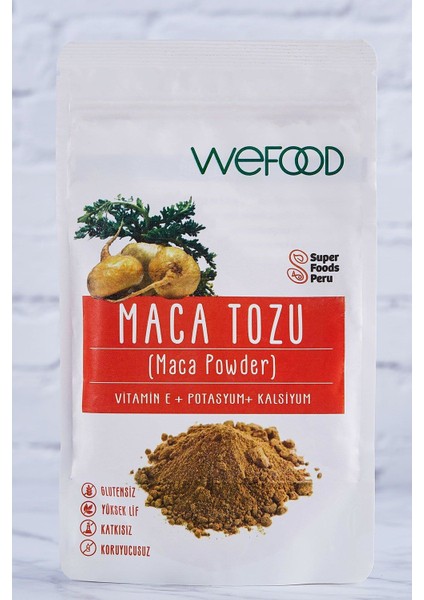 Organik Glütensiz Vegan Katkısız Maca Tozu 100 gr