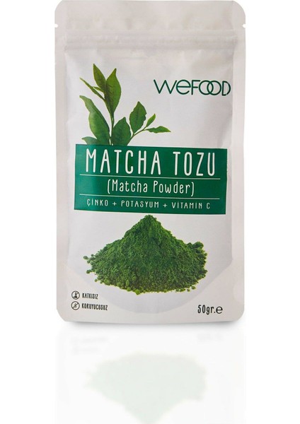 Matcha Tozu Glütensiz Vegan Katkısız 50 gr