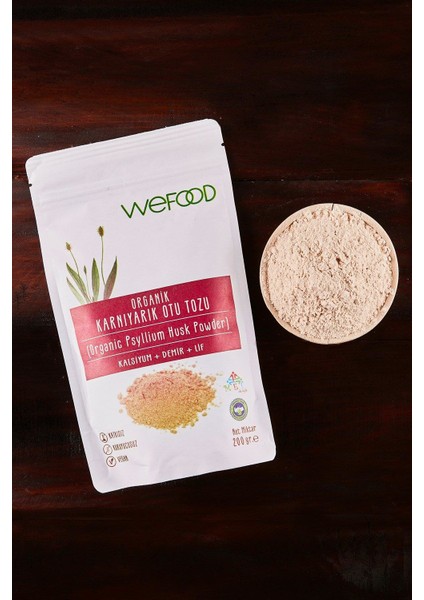 Organik Glütensiz Vegan Katkısız Karnıyarık Otu (Psyllium) Tozu 200 gr fiyatları