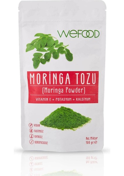 Glütensiz Vegan Katkısız Moringa Tozu 100 gr