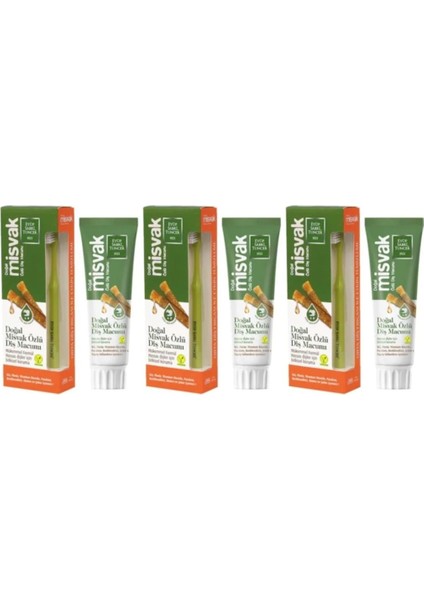 Doğal Misvak Özlü 75 ml Diş Macunu x 3 fiyatları