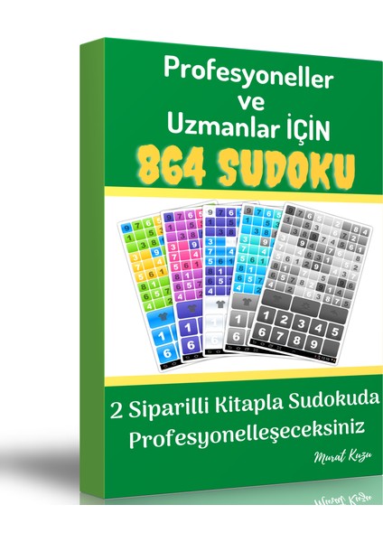 Enine Boyuna Eğitim Normalden Çok İleriye 864 Sudoku Kitabı 2 Spiralli Kitap