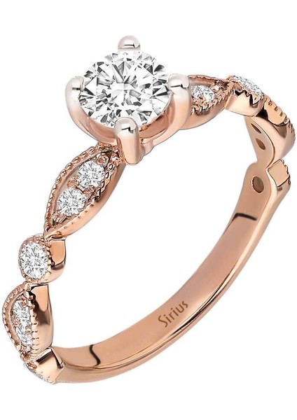 Toplam 0,93 Karat Pırlanta Vintage Tektaş Yüzük 0441R0016 fiyatları