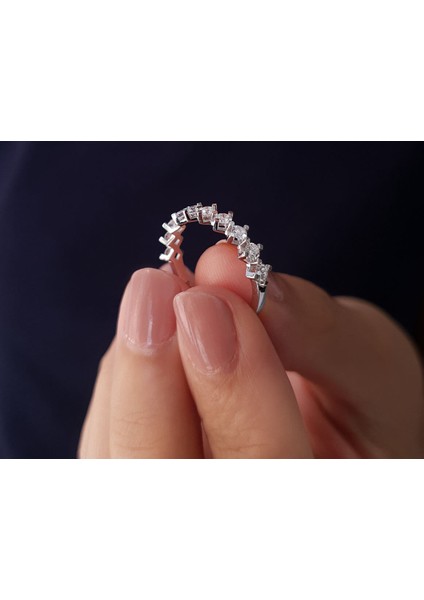 F Renk 0,60 Karat Pırlanta Yarım Tur Yüzük 0441R0024 indirimleri