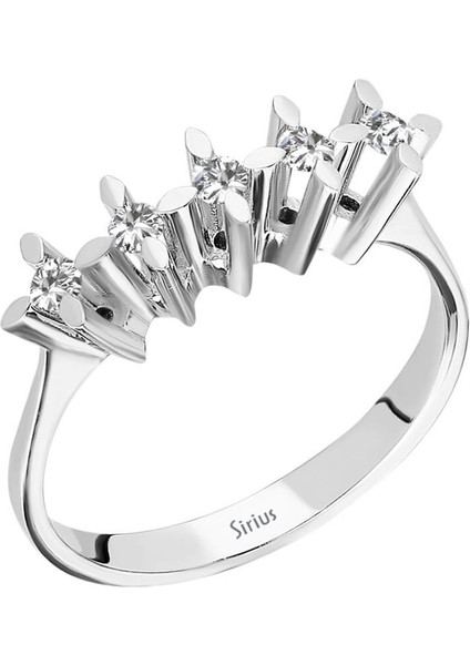 F Renk 0,18 Karat Pırlanta 5 Taş Yüzük 0441R0025 fiyatları