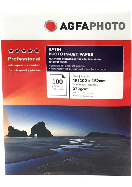 4r Mat Inkjet Fotoğraf Kağıdı 270 Gram 10 x 15 cm