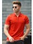 Kırmızı Polo Yaka Erkek Tişört 5090 1