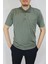 Erkek Petek Yaka Cepli Düz Baba T-Shirt 1