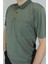 Erkek Petek Yaka Cepli Düz Baba T-Shirt 2