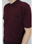 Erkek Petek Yaka Cepli Düz Baba T-Shirt 2