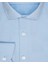 Slim Fit Armür Desenli Açık Mavi Erkek Gömlek 2