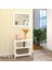 Interbuild Masif Akasya ve Mdf'den Mamul,3 Katlı Banyo Bank ve Havlu RAFI,80X50X74,8 Cm, Beyaz 2