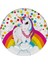 Unicorn Rainbow Karton Tabak 23 cm 8'li 1