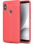 Xiaomi Redmi Note 5 Pro Kılıf Zore Niss Deri Desenli Silikon 1