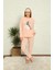 Welsoft Polar Kadın Manşetli Pijama Takımı 8436 2