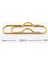 Büyük Ataç Kalem Tutucu Gold 7.2 cm 3'lü 1