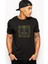 Burç Terazi Libra Baskılı Siyah Erkek Örme Tshirt 1