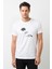 Peaky Blinders Hat & Razor Blade & Gun Baskılı Beyaz Erkek Örme Tshirt 1