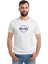 Rocket Logo Royalty Baskılı Beyaz Erkek Örme Tshirt 1