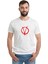 V For Vendetta Baskılı Beyaz Erkek Örme Tshirt 1