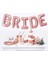 Rose Gold Renkli Bride 100 cm Folyo Balon Seti 4