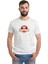 Riverdale Jurassic Park Logo Baskılı Beyaz Erkek Örme Tişört 1