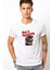 Iron Maiden Ed Force One Canavar Yolda Baskılı Beyaz Erkek Örme T-shirt 1
