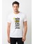 Pubg Winner Winner Baskılı Beyaz Erkek Örme T-shirt 1