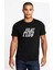 Fight Club Logo Baskılı Siyah Erkek Örme Tshirt 1
