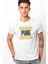 Pubg Baskılı Beyaz Erkek Örme Tshirt 1