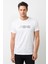 Anathema Logo Baskılı Beyaz Erkek Örme Tshirt 1