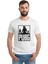 Pubg 3 Adam Team Baskılı Beyaz Erkek Örme Tshirt 1