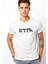 Göktürk Türk Baskılı Beyaz Erkek Örme Tshirt 1