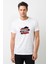 Pubg Kan Pubg Siyah Baskılı Beyaz Erkek Örme Tshirt 1