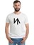 Türk Boyları Salur Baskılı Beyaz Erkek Örme Tshirt 1