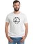 Rammstein Logo Baskılı Beyaz Erkek Örme Tshirt 1