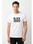 Black Squad Baskılı Beyaz Erkek Örme Tshirt 1