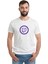 Twitch Logo Baskılı Beyaz Erkek Örme Tshirt 1