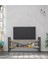 Metal Tv Sehpası Raflı Tv Ünitesi Televizyon Sehpası LCD Tv Masası Ceviz MP118 3