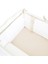 Bebek Beşik Fırfırlı Bumper/Yan Koruma Seti 60 x 120 cm Kırık Beyaz-Bej 1