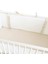 Bebek Beşik Fırfırlı Bumper/Yan Koruma Seti 60 x 120 cm Kırık Beyaz-Bej 2