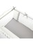 Bebek Beşik Fırfırlı Bumper/Yan Koruma Seti 60 x 120 cm Kırık Beyaz-Gri 2