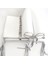 Bebek Beşik Fırfırlı Bumper/Yan Koruma Seti 60 x 120 cm Kırık Beyaz-Gri 5