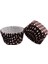Cupcake Kalıbı Pet Kapsül Kek Kalıbı 48X34 mm - 100 Adet Puantiyeli Kahverengi 1