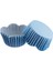 Cupcake Kalıbı Pet Kapsül Dalgalı Kek Kalıbı 65X38 mm - 100 Adet Mavi Küçük Puanlı 1